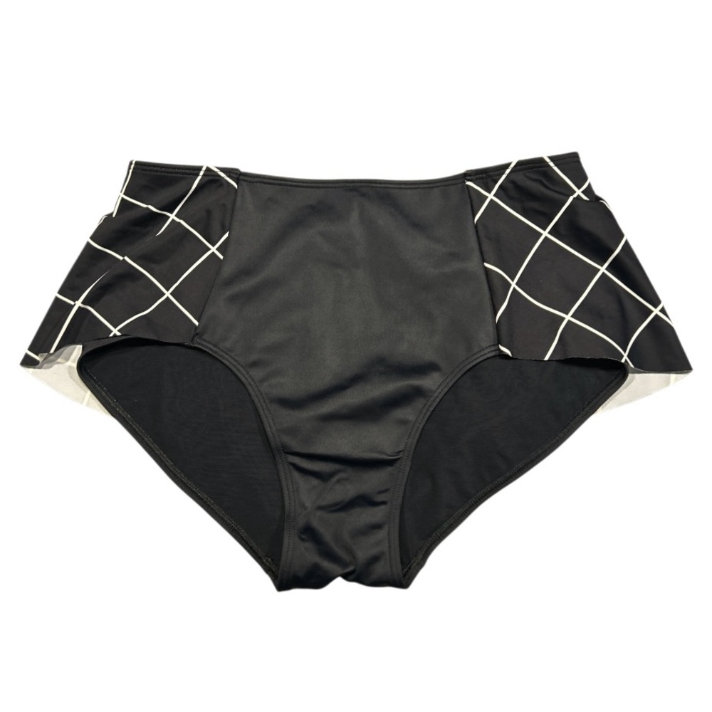 🔥SPANX! “FLIRTY” SKIRTED SWIM BOTTOM! TUMMY CONTROL! GEOMETRIC DESIGN! SLIMMING! - Picture 14 of 16